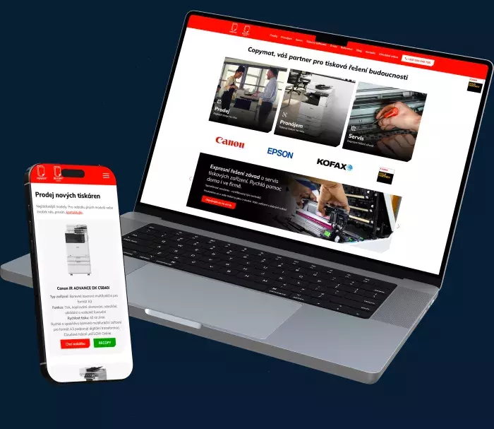 Webové stránky Copymat