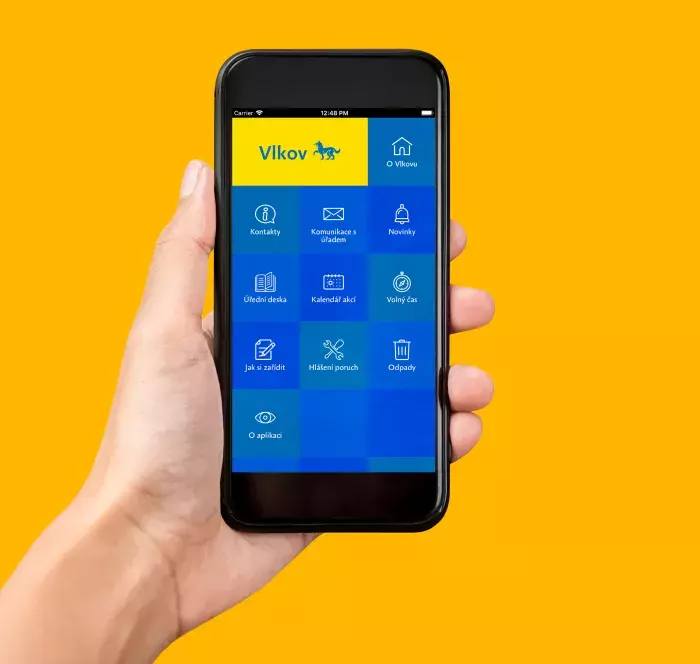 Mobilní aplikace Obec Vlkov