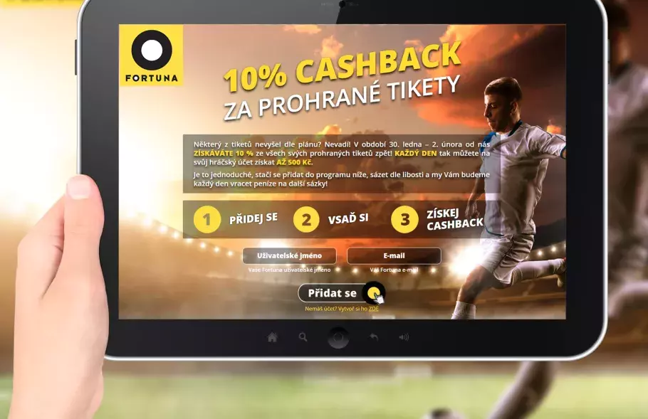 Microsite Fortuna Cashback