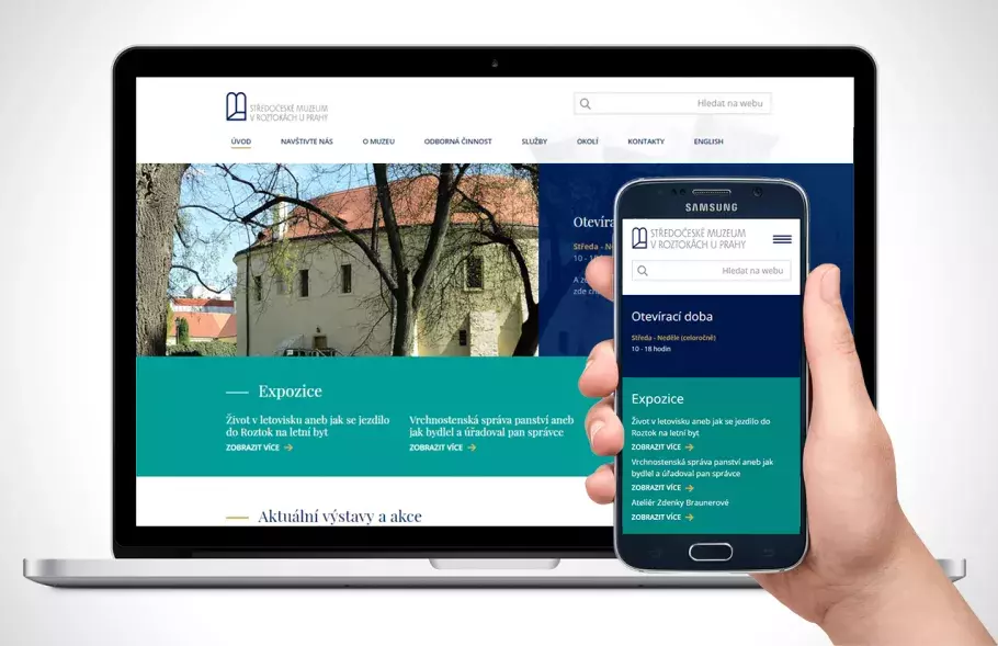 Nové webové stránky Středočeského muzea Roztoky