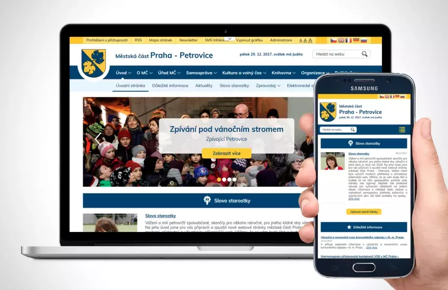 Web MČ Praha - Petrovice