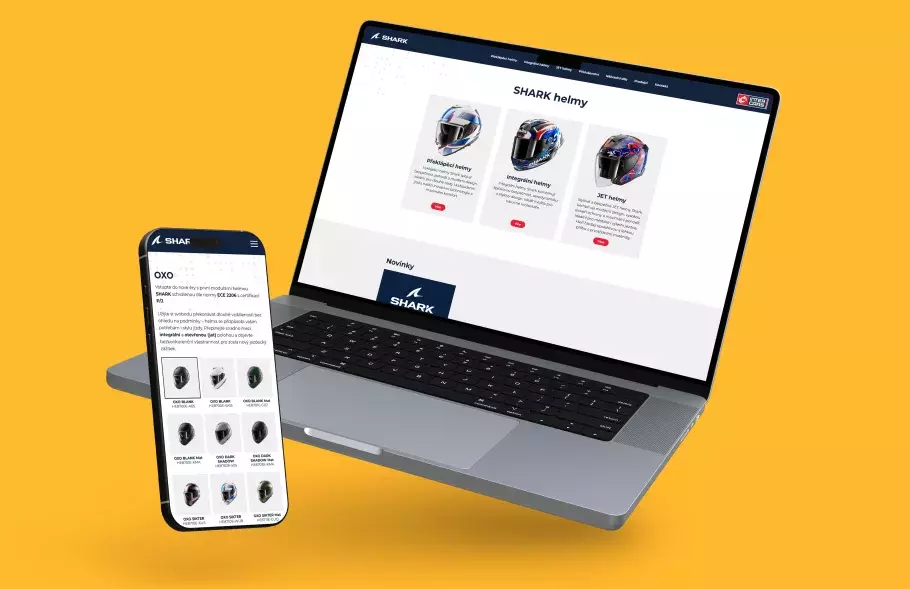 Tvorba katalogu značky Shark Helmy pro Intercars