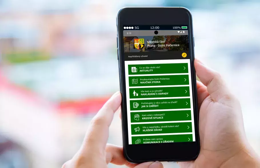 Mobilní aplikace Praha-Dolní Počernice