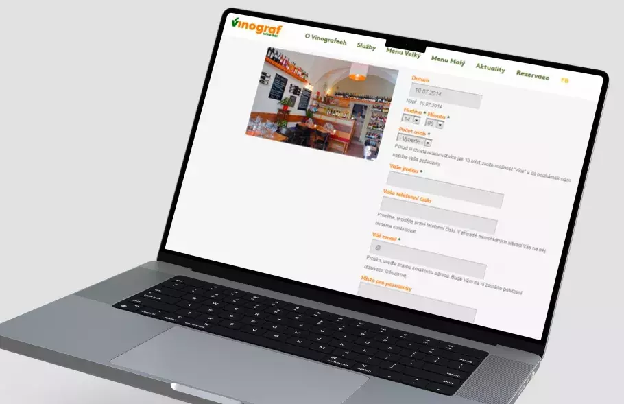 Prezentační web Vinograf.cz